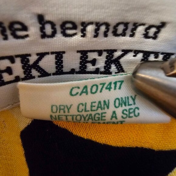 Bold Vintage Canadian Black and Yellow Floral Sundress - Picture 7 of 15